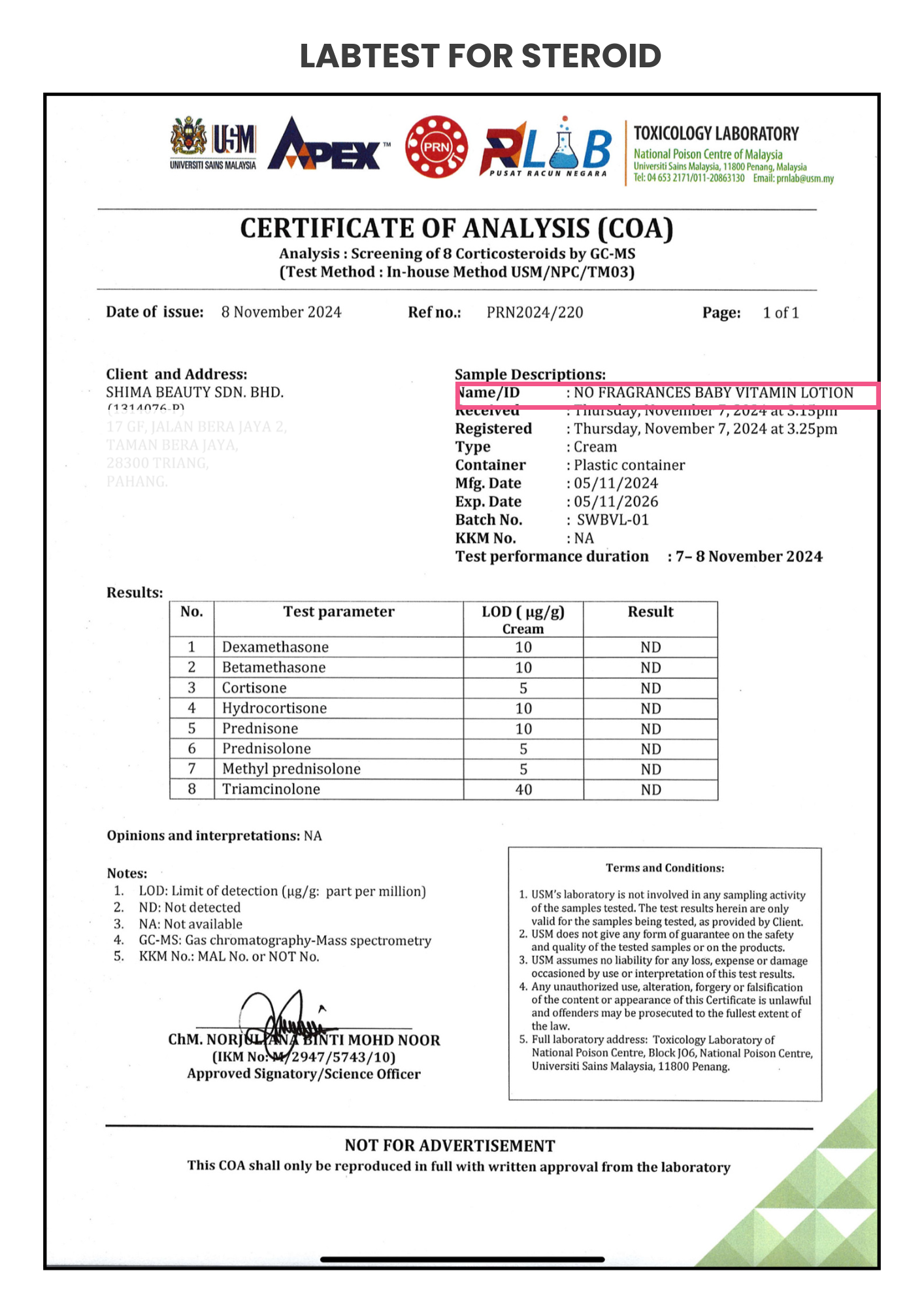 Lab Test